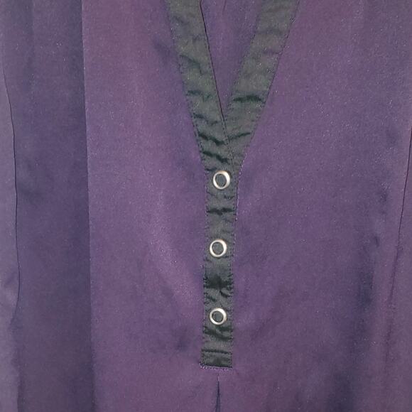 Converse One Star Sleeveless Polyester V Neck Front Buttons Shirt Size Medium - Picture 3 of 7